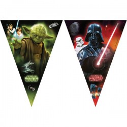 Bandeirolas Star Wars Darth Vader & Yoda 