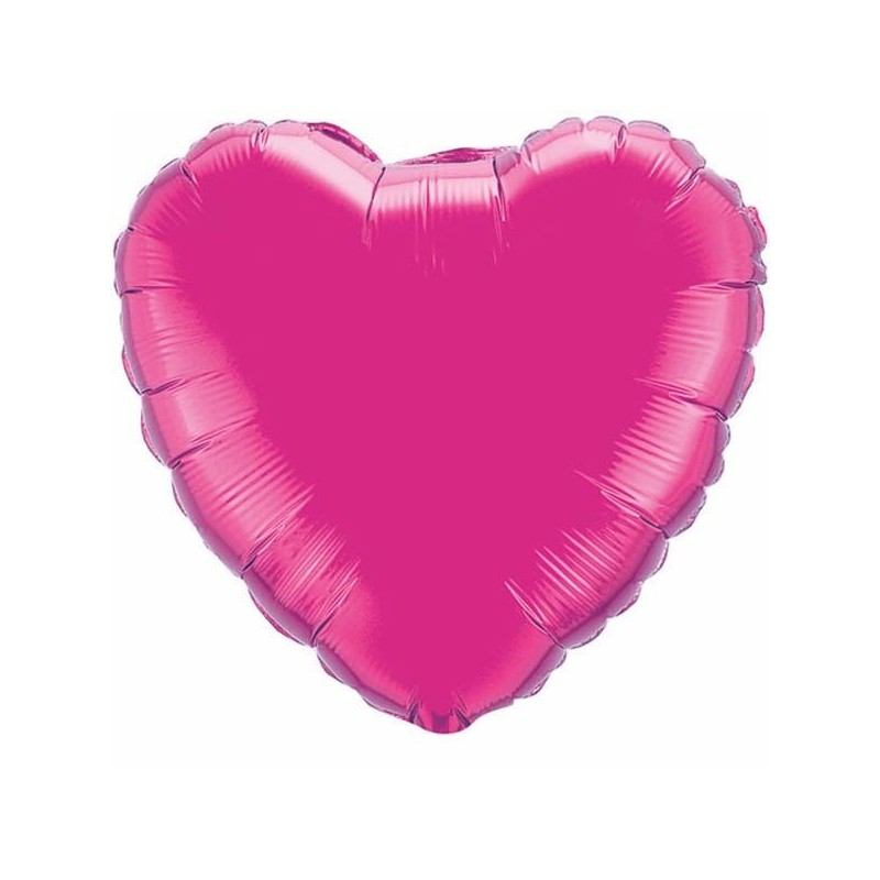 Balão Foil Coração Magenta