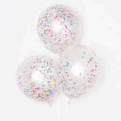 Balões Transparentes Multi Confetti