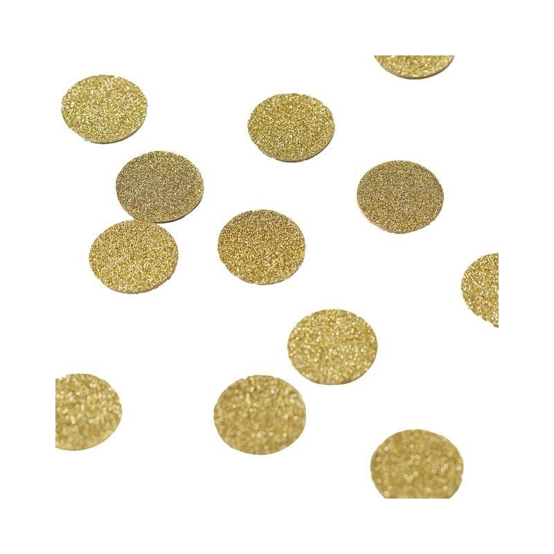 Confetis Glitter Bolinhas Douradas
