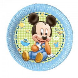 Pratos de Festa Mickey Bebé