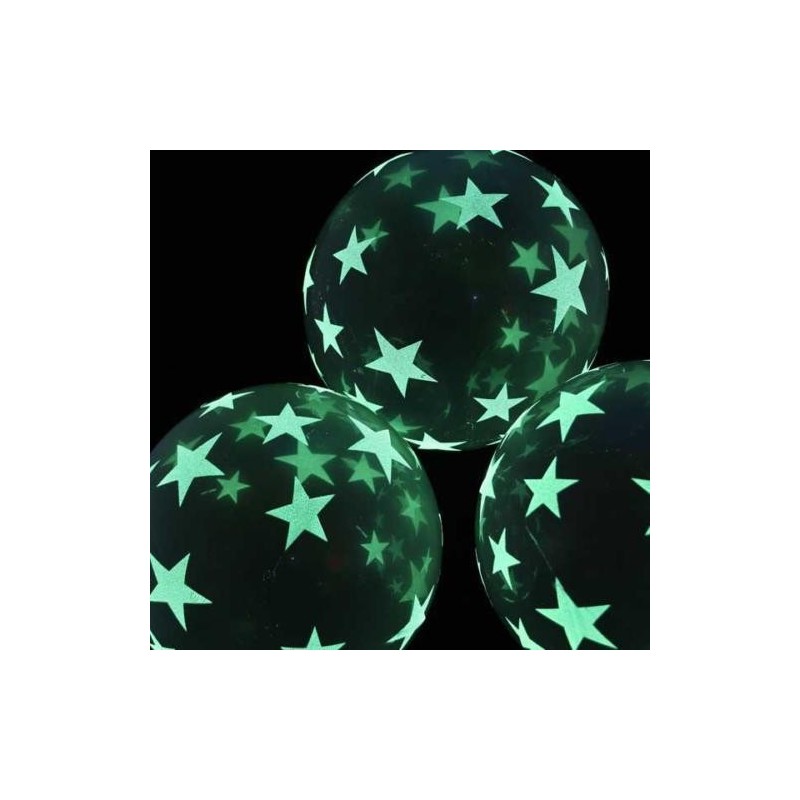 Balão Estrelas Glow Brilha no Escuro 