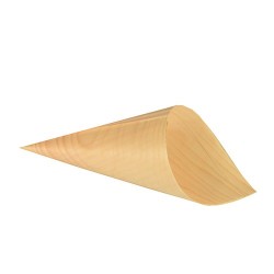 Copos em cone "Fingerfood" de madeira