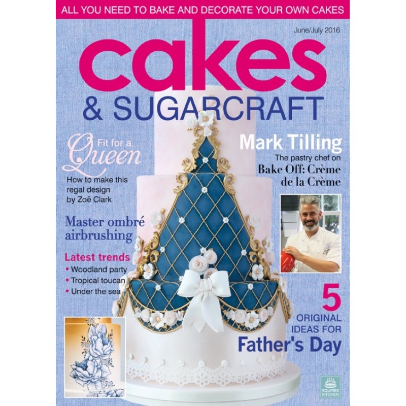 Revista Cakes & Sugarcraft Squires Kitchen Junho /Julho 2016
