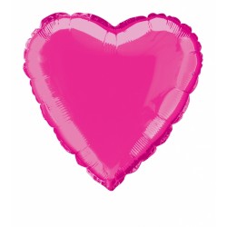 Balão Foil Coração Rosa Forte