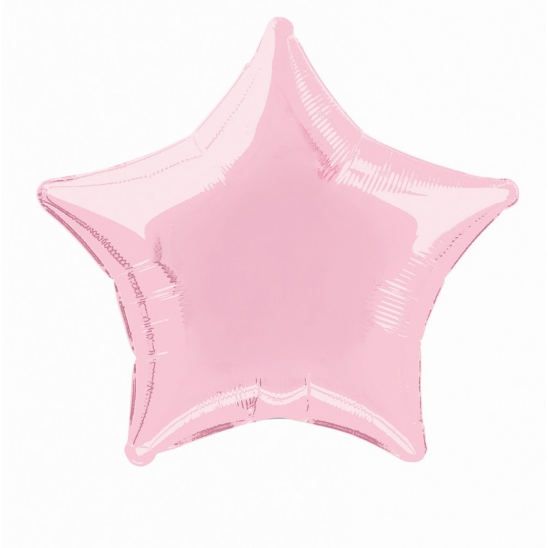 Balão Foil Estrela Rosa Pastel