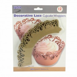 12 Wrappers Cup Cakes Dourados PME
