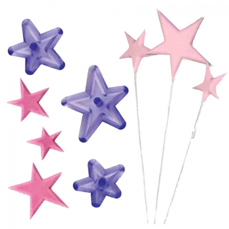 Conjunto de 3 Cortadores de Estrelas Divertidas