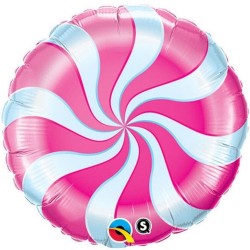 Balão Foil Doce Rosa e Branco