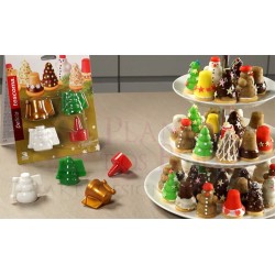 Set 3 Moldes Cake Pops-Biscoito Motivos de Natal