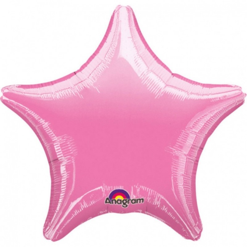 Balão Foil Estrela Rosa Forte