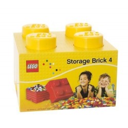 Caixa de Mesa ou Arrumação grande LEGO 4 PINS Amarela