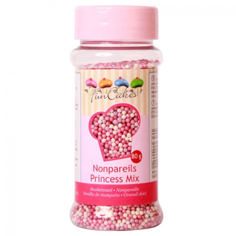 Confetis Bolinhas Princess Rosa Peroladas