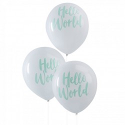 Balões Menta Hello World