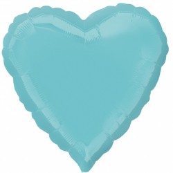 Balão Foil Coração Verde Água