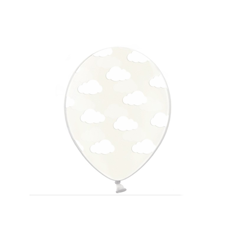 Balões Transparentes Núvens Brancas
