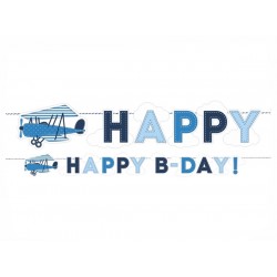 Banner Avião Happy Birthday
