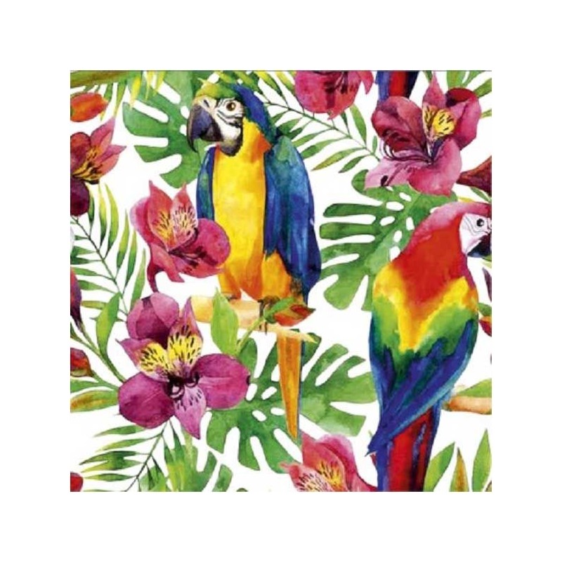 Guardanapos Papagaios Tropicais