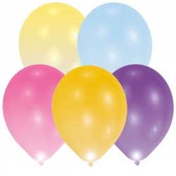 Pack 5 Balões Multicores com Led