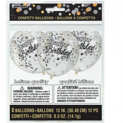 Balões Transparentes Happy Birthday