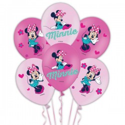 6 Baloes Latex Minnie