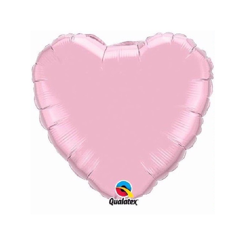 Balão Foil Coração Rosa Claro 90 cms