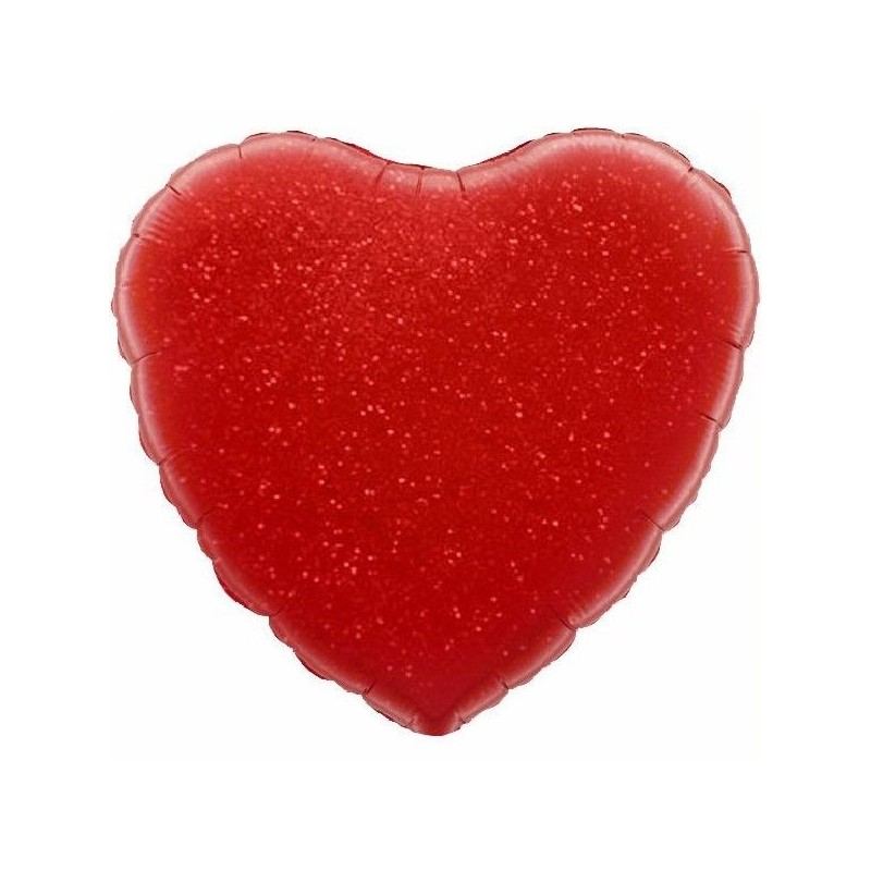 Balão Foil Coração Vermelho HOLOGRAPHIC