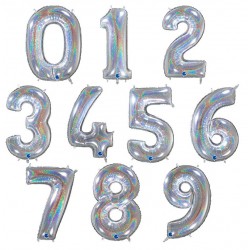 Balão Foil Números Holográfico