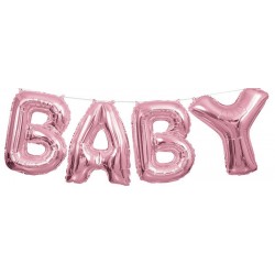 Balão Enchimento Ar  Baby Rosa