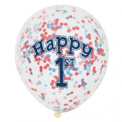 6 Balões 1º Aniversário Motivos Náuticos