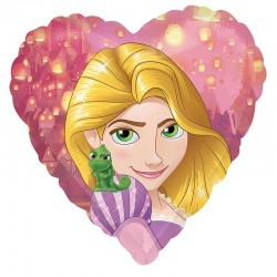 Balão Coração Rapunzel