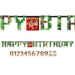Banner happy Birthday Pixel TNT