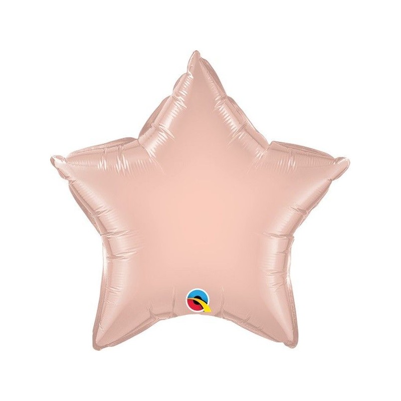 Balão Foil Estrela Rosa Gold 50 cms