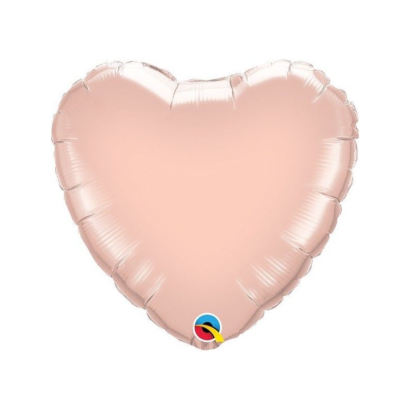 Balão Foil Coração Rosa Gold 50 cms