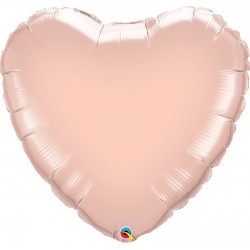 Balão Foil Coração Rose Gold  90 cms