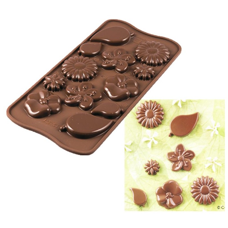 Molde Silicone Chocolate CHOCO GARDEN