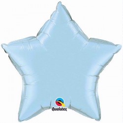 Balão Foil Estrela Azul Pastel 90 cms