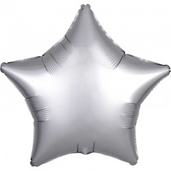 Balão Foil Estrela Prata 48 cms