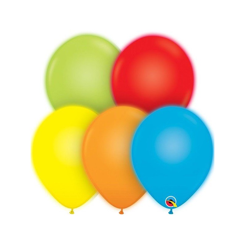 Pack 5 Balões com Led Multicores