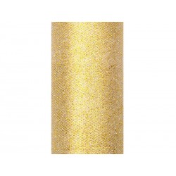 Rolo Tule Dourado com Glitter