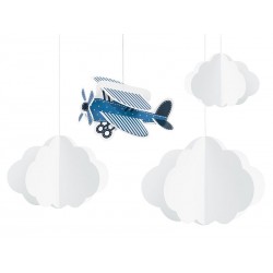 Decorações Nuvem e Pequeno Avião