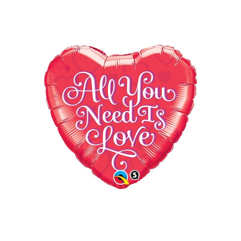 Balão Coração Foil ALL YOU NEED IS LOVE
