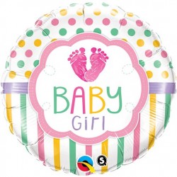 Balão Foil Redondo Baby Girl