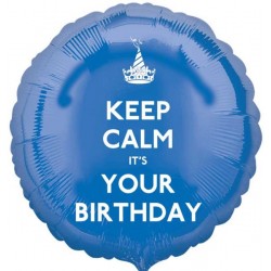 Balão Foil KEEP CALM ITS YOUR Birthday DAY