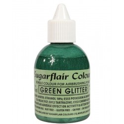 Tinta Aérografo Glitter Green Sugarflair