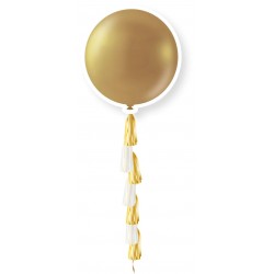 Balão Dourado 90 cms com Tassel