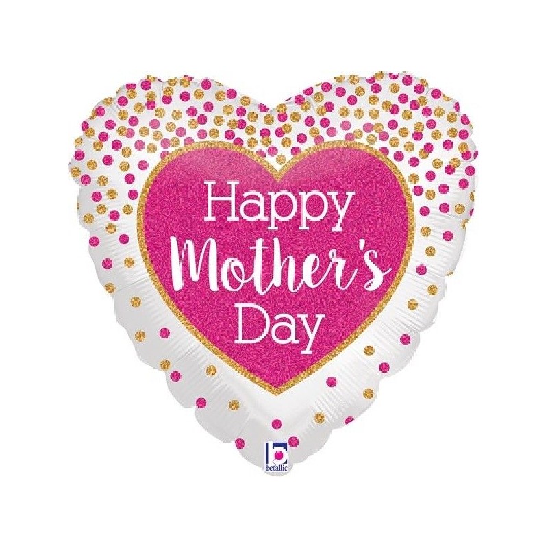 Balão Coração Happy Mother's Day