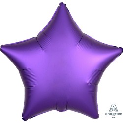 Balão Foil Estrela Roxo Real Mate