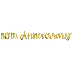 Banner 50º Aniversário Dourado
