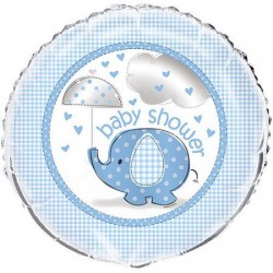 Balão Foil Baby Shower Elefante Azul